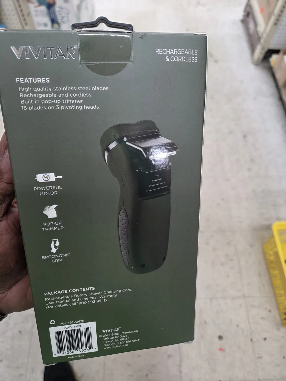 vivtar rechargeable head